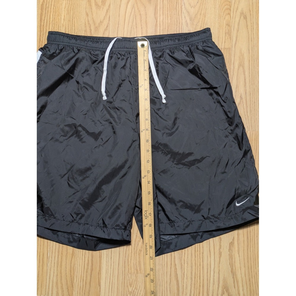 Nike Mens Vintage Y2K Athletic Nylon Mesh Lined Shorts Black XL - Picture 3 of 5